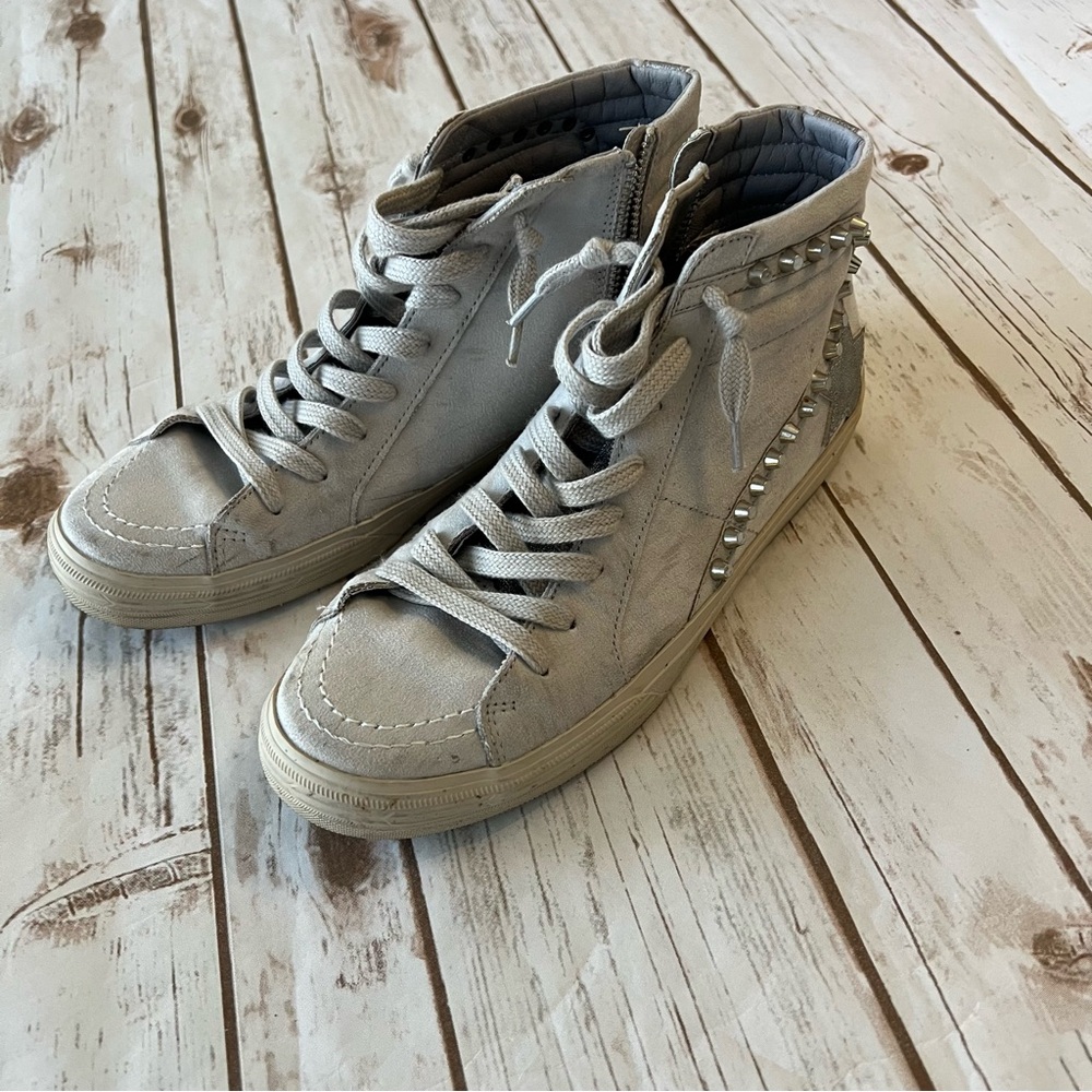 Studded High-Top Sneakers